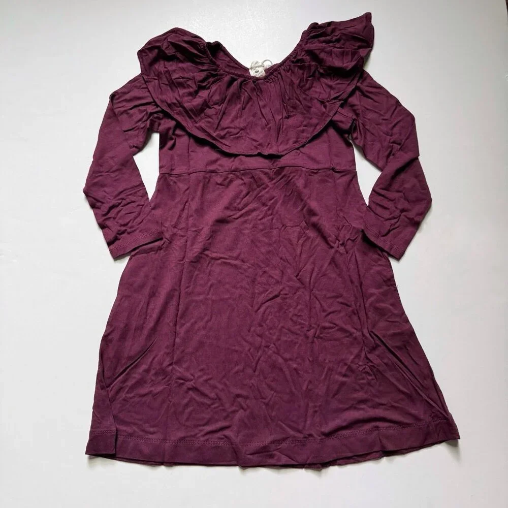 NWT Kate Quinn Organics Girl Tween Bamboo Fig Dress 7-8 years